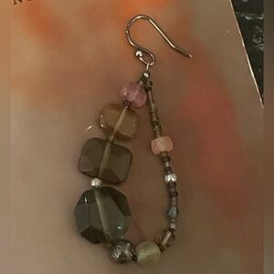 Silpada SINGLE EARRING ONLY 
Sterling Silver with Mixed Stones on French Wires.